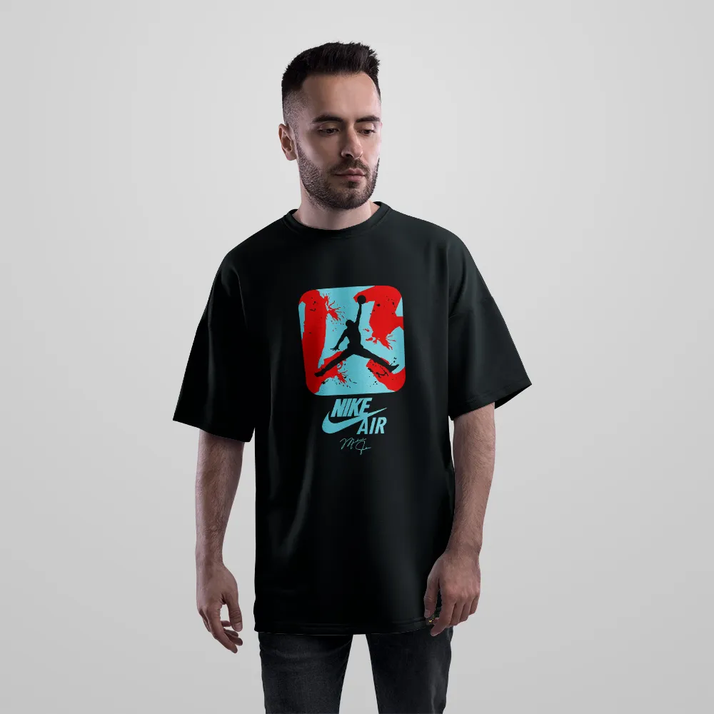 تیشرت اورسایز نایکی ایر طرح Jumpman کد 30262