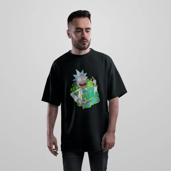 تیشرت اورسایز ریک و مورتی طرح Wubba Lubba Dub Dub کد 30679