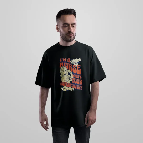تیشرت اورسایز پرستار طرح What’s Your Superpower کد 31600