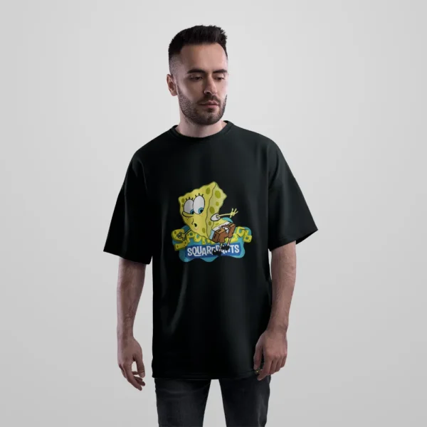 تیشرت اورسایز باب اسفنجی طرح بستنی (SpongeBob) کد 31895