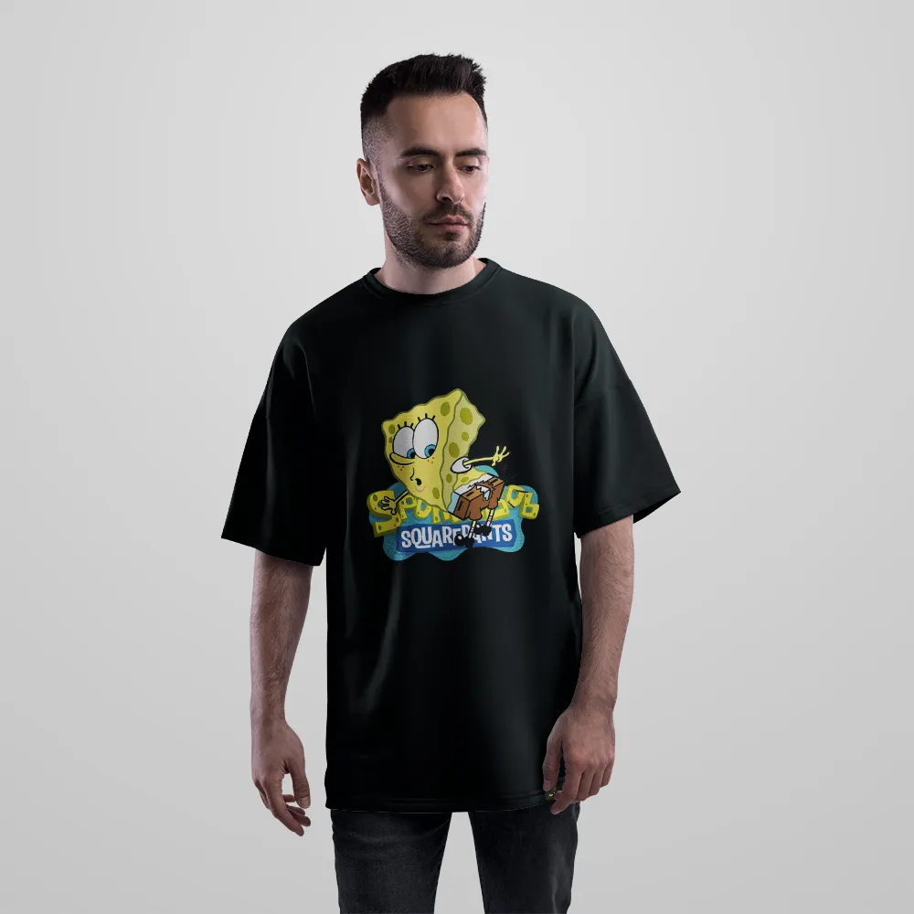 تیشرت اورسایز باب اسفنجی طرح بستنی (SpongeBob) کد 31895
